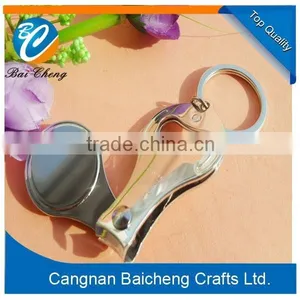 2015 China Best Selling Keychain With Nail Clipper and Bottle Opener/convenient Design on One Product With Cheap Price thumbnail-1