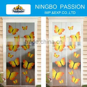 Printed Magnetic Mosquito Door Mesh for Hot Summer, Butterfly thumbnail-1
