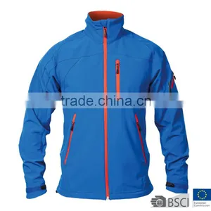 Mens Contrast Printed 3 Layers Bonded Waterproof Softshell Jacket thumbnail-1