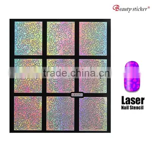2016 Stamping DIY Reusable Nail Stencil thumbnail-4