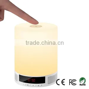Touch Dimmable Lamp Night Light Portable Bluetooth Speaker thumbnail-1