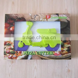 Top Quality Double Blade Stainless Steel Pizza Cutter thumbnail-1
