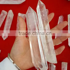 Natural Rock Crystal Obelisk Long Clear Crystal Quartz Points thumbnail-2