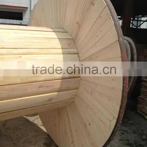 Wooden Cable Drum Roller High Quality Hardwood Cable Spool thumbnail-1