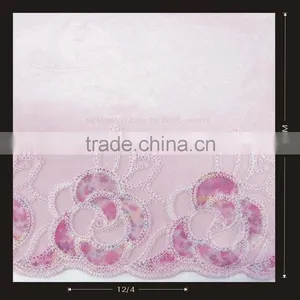 Printing Embroidery Rose Heat Cut Lace thumbnail-1