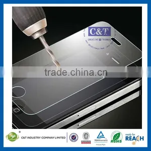 C&T Hot Sale NEW 9H 0.2mm Color Tempered Glass Screen Protector for Iphone 5 thumbnail-1
