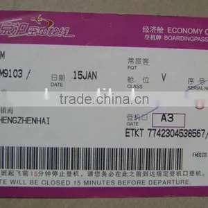 200g Thermal Paper Cheap Price Flight Boarding Pass Tickets Printed thumbnail-2