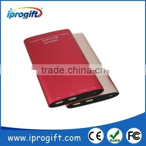 Free Sample Custom Logo Metal Mobile Emergency Battery Power Bank 10000mAh thumbnail-2