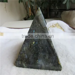 Natural Rock Stone Labradorite Stone Egypt Crystal Singing Pyramids thumbnail-2