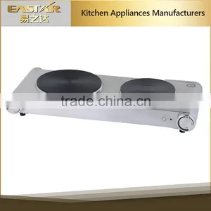Stainless Steel Housing Double Solid Cooking Stove Electric Hot Plate 1500w 220v thumbnail-3