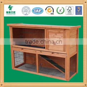 Double-deck Wooden Rabbit Cage thumbnail-2