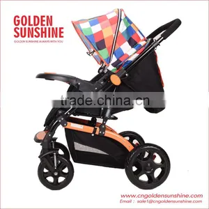 High Landscape Stroller| Baby Trolley | Pram | Carriage | Pushchair With Seat Cushion thumbnail-3