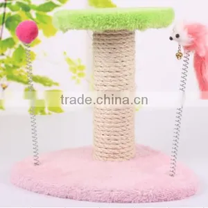 Aimigou Sisal Mouse Cat Toys With Spring and Round Bottom thumbnail-2