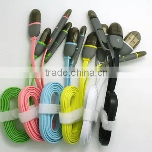 Wholesale Factory Price USB 2.0 AM to Micro B USB Sync Charger Cable Mobile Phone V8 2 in 1 Usb Cable thumbnail-1