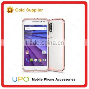 [UPO] High Quality 2 in 1 Hybrid TPU Plastic Soft TPU Shockproof Transparent Mobile Phone Case for Moto G4 Plus thumbnail-3