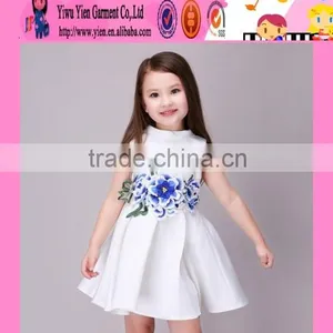 2016 Sea World Pattern Kids Dresses for Girls 2016 Summer Sleeveless Cheap Kids Girls Evening Dresses thumbnail-4