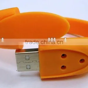 Unique Green Wrist Strap Bracelet USB 4G U Disk Flash Memory Drive,usb Pen Drive Small Size Usb Flash Stick thumbnail-1
