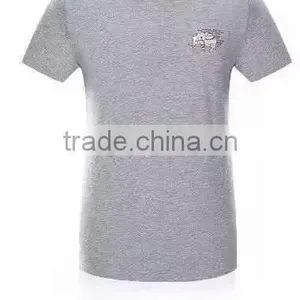 Chinese Factory Bulk Plain T-shirts Cheap Plain Grey T-shirts thumbnail-1