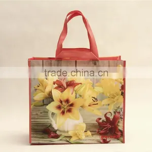 2015 Hot Sale Recyclable Bopp Laminated Tote pp Woven Shopping Bag thumbnail-1