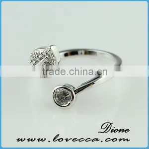 2015 Fashion Jewelry Ring!latest Weddingring Design!micro Pave Diamond Setting Ring-new Fashion Silver Ring Wholesale Jewelry thumbnail-2