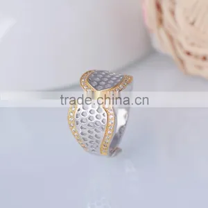 Wholesale 925 Sterling Silver Hollow Out Yellow Coral Ring thumbnail-5
