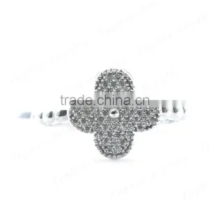 Wholesale 925 Sterling Fashion Girl Flower Ring thumbnail-2