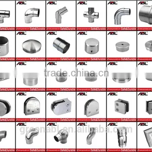 Handrail Glass Railing Fence Post Accessory Fitting for Stainless Steel Balustrade thumbnail-1
