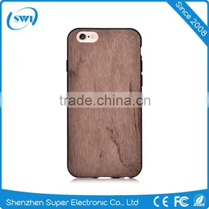 360 Degree Full Protective TPU+Red Sandal Wooden Back Cases Cover For Iphone 6 6S 6 Plus thumbnail-1