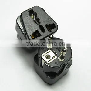 Universal to Germany France Schuko Plug Travel Adapter Adaptor CE LVD Certificate thumbnail-1