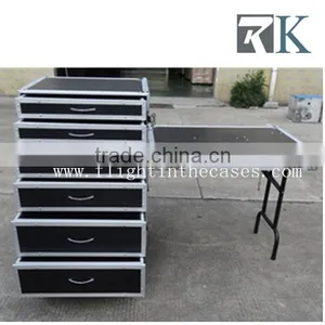 Custom Work Box 6 Drawers Table Top Lid Road Flight Case thumbnail-3