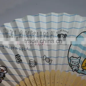 Lovely Theme Bamboo Paper Craft Hand Fan thumbnail-3