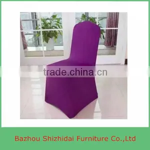 White Cheap Universal Spandex Lycra Stretch Elastic Chair Cover For Hotel Wedding Banquet Party thumbnail-5