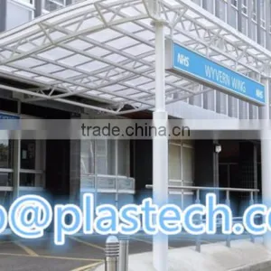 Canopy Material Retractable Roof Transparent Plastic Polycarbonate Sheet for Balcony Roof Cover Sun Roof for House thumbnail-2