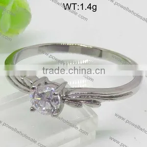Guangzhou Factory Wholesale Stainless Point Diamond Ring thumbnail-1