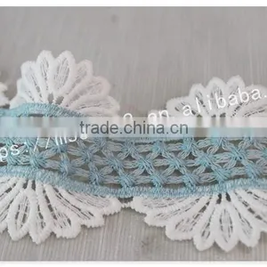 Hot Selling 7cm Width 2 Colors Embroidery Trims for Curtains Wholesale thumbnail-5