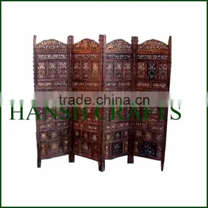 Antique Wooden Room Divider Screens thumbnail-2