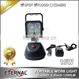 3.3in 15W Multi Functions Portable and Rechargeable Outdoor Emergency Led Work Light Flood Lamp thumbnail-1