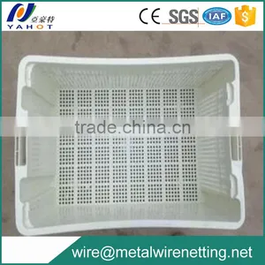 Patent Design Mesh Vented Plastic Fruit Vegetable Crate Turnover Basket thumbnail-5