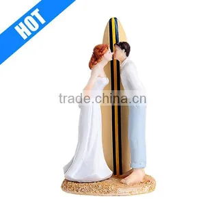 Funny Love Wedding Cake Toppers Beach Figurines Couple Wedding Souvenirs From China thumbnail-1