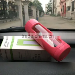 BPA-Free Glass Water Bottle With Lid Protable thumbnail-2