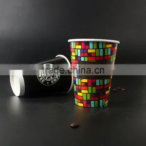 Factory Price 16oz Custom Logo Printed Double PE Cold Drink Paper Cup thumbnail-2