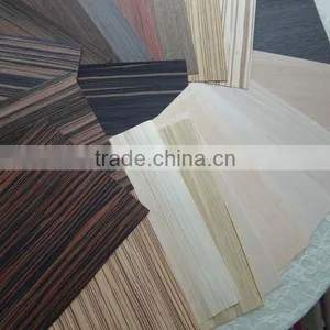 Linyi Factory 0.30mm 0.31mm Redveneer Plywood Face Veneer Type Water Gum Face Veneer thumbnail-1