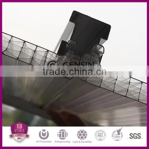 Haining Gensin U-lock Multiwall Polycarbonate Hollow Sheet Building Material thumbnail-4