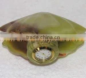 PAKISTAN SUPPLIER WHOLESALE New Selling Attractive Style CLOCKS ONYX MARBLE HANDICRAFTS thumbnail-6