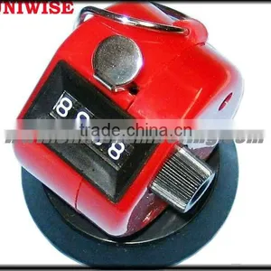 Desk Mechanical ABS Tally Counter UIC-1000 Red thumbnail-1