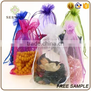 Gold Silver High Quality Organza Fabric 7*9 Wedding Favor Bags thumbnail-3