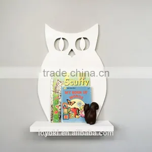 Owl Shape Wall Shelf New Design MDF Wood Display Shelf for Kids Room Decor Wall Mount Shelf Wholesale thumbnail-1