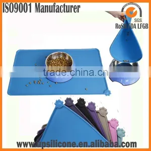 Non-stick Silicon Feeding Mat Silicone Pet Food Mat Dog Bowl Place Mats thumbnail-3