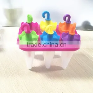 Hotsale Umbrella Shape Plastic Popsicle Mold/handmade Ice Cube Tray thumbnail-4
