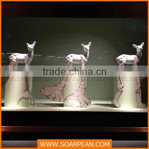 Fiberglass Life Size Deer Animal Sculpture Decoration thumbnail-1